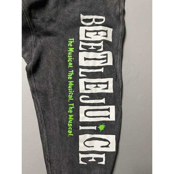 Men's Beetlejuice The Musical Grey Joggers Sweatpants, Size Small - Picture 3 of 8